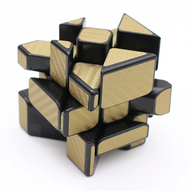 Gold Mofangjiaoshi Cubing класс углеродного волокна куб горячее колесо смешной витой волшебный куб головоломка игрушка для детей - Цвет: Gold