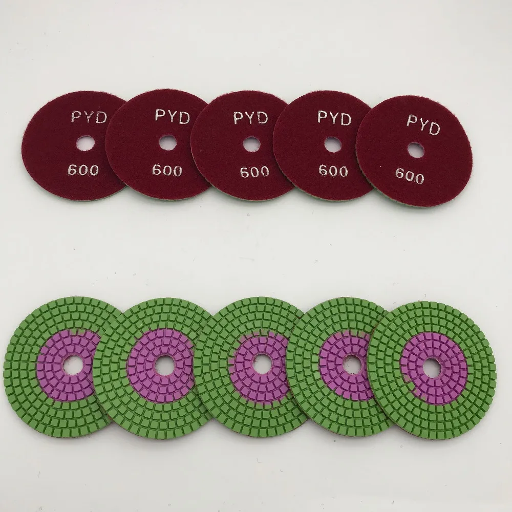 Алмазная шлифовальная машина 4 дюйма (100 мм) влажные полировальные колодки для