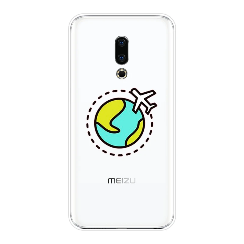 Чехол для телефона Meizu Pro 6 7 Plus U10 U20 мягкий силиконовый чехол на заднюю панель 16x15