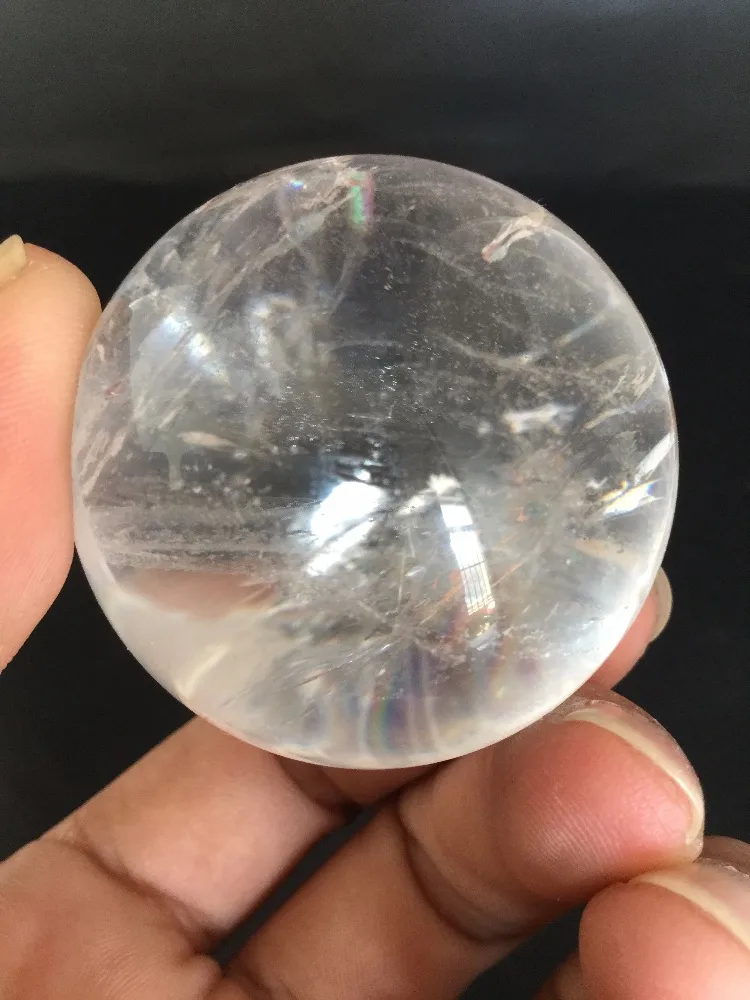 Natural white crystal ball 45mm in diameter energy ball as Christmas gift