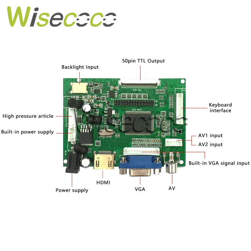 Для Raspberry Pi 3 2 ЖК экран 7 дюймов 1024*600 7300101463 E231732 TFT 50 контактов плата драйвера