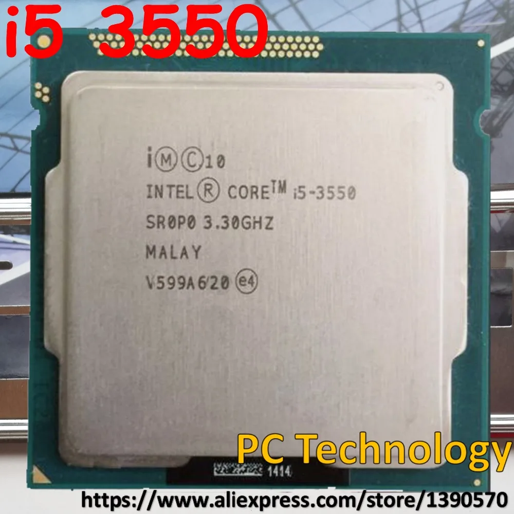 Оригинальный четырехъядерный процессор Intel i5-3550 3 ГГц 6M i5 3550 LGA1155 77 Вт для