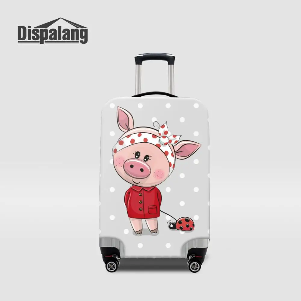 Luggage Cover25 Dispalang лиса свинья Сова Единорог принт защитный чехол на чемодан для 18-32 дюймов детей женщин мультфильм аксессуары для путешествий - Цвет: Luggage Cover25
