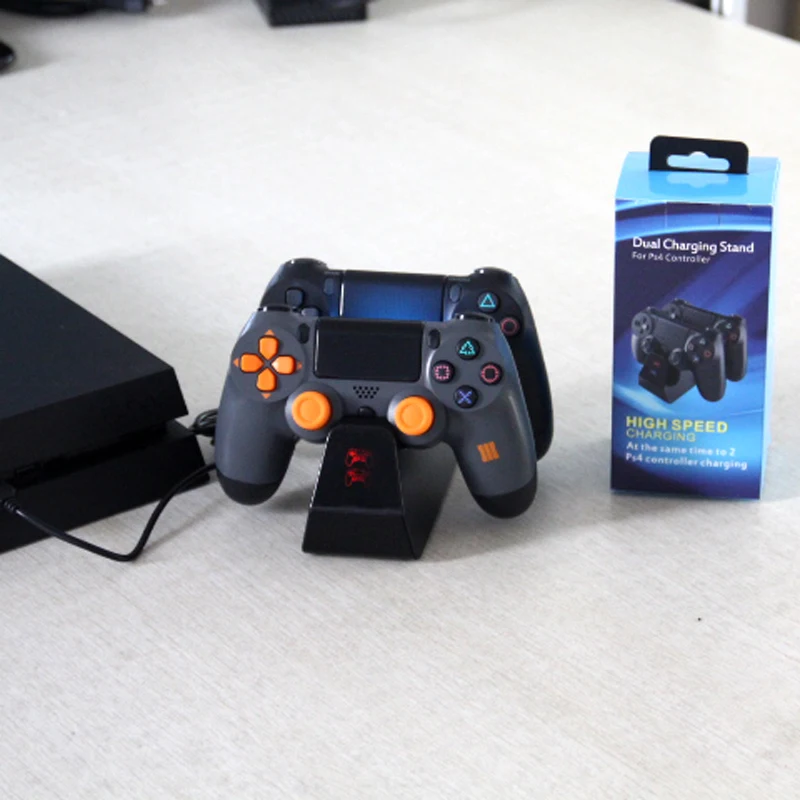 Двойная USB-зарядка для PS4 PlayStation 4 подставка джойстиков | Электроника