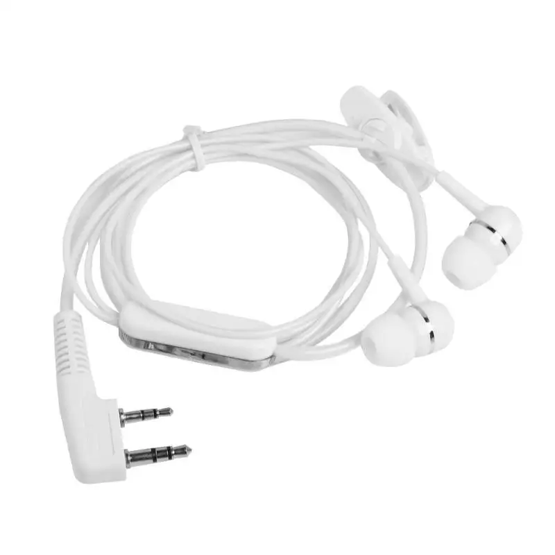 2 контактный двойной наушник PTT MIC для BAOFENG KENWOOD Retevis HYT Radio Walkie Talkie Interphone A3 гарнитура