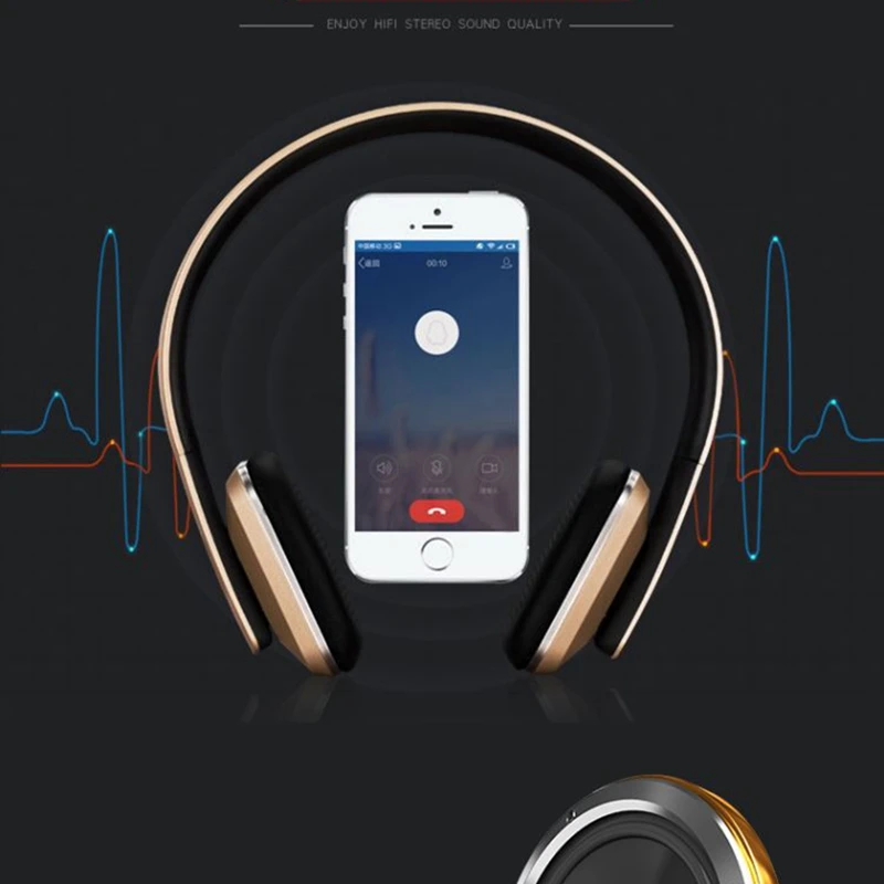 XMXCZKJ Bluetooth Беспроводные наушники с микрофоном/NFC удобные HIFI v4.0 гарнитура для ПК