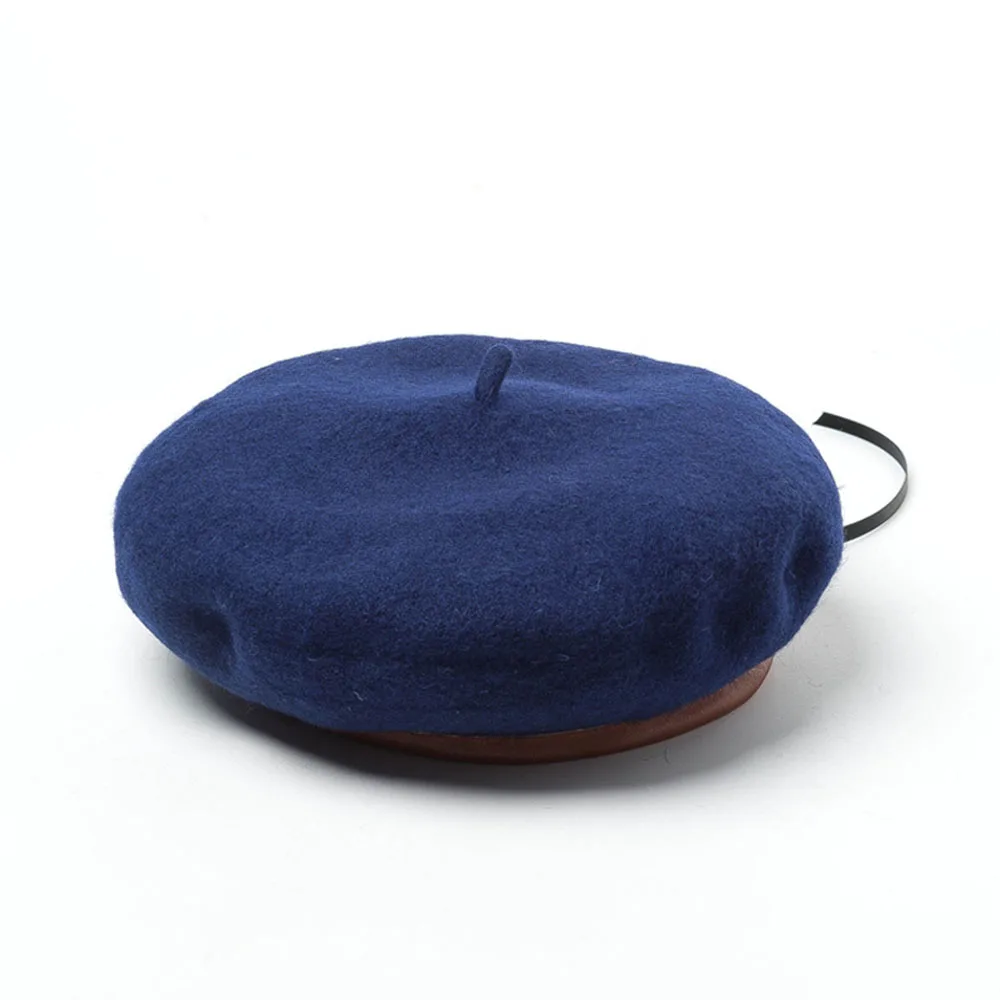 Шерстяной берет joejerry Женский Французский Берет милитари плоские кепки Leahter для