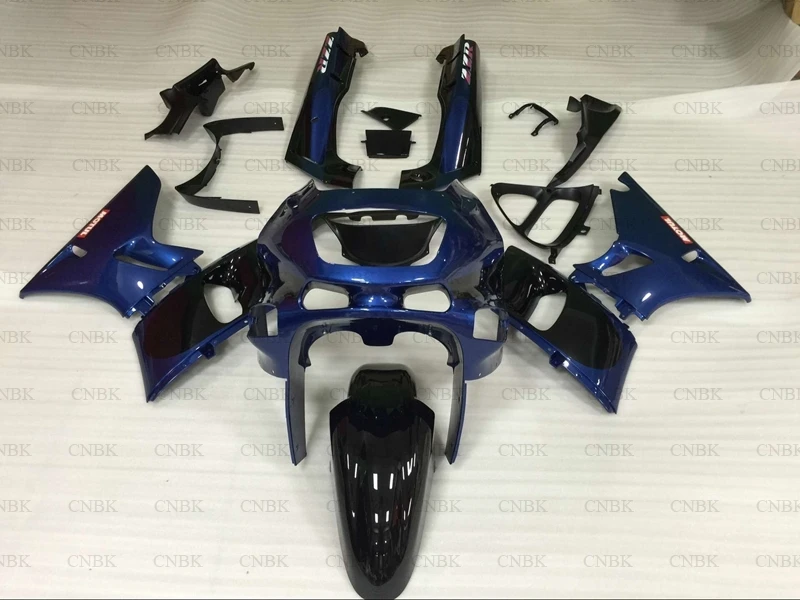 Обтекатель из АБС-пластика для Kawasaki Zzr400 97 98 Zzr 400 1993-2007 голубой черный обтекатель 05