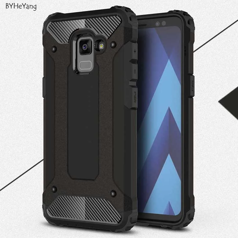 Чехол BYHeYang для Samsung Galaxy A8 2018 силиконовый противоударный тонкий жесткий