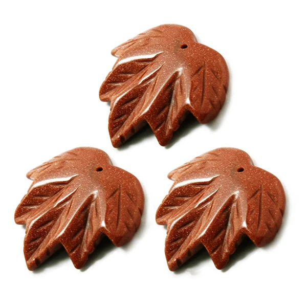 Подвеска в виде кленового листа 3 шт./лот|natural leaves|pendant leafstone pendant charm |