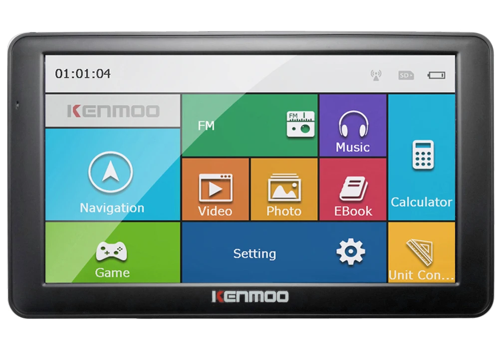 Портативный навигатор HD с GPS 7 дюймов 2022 карт для Европы России автомобиля
