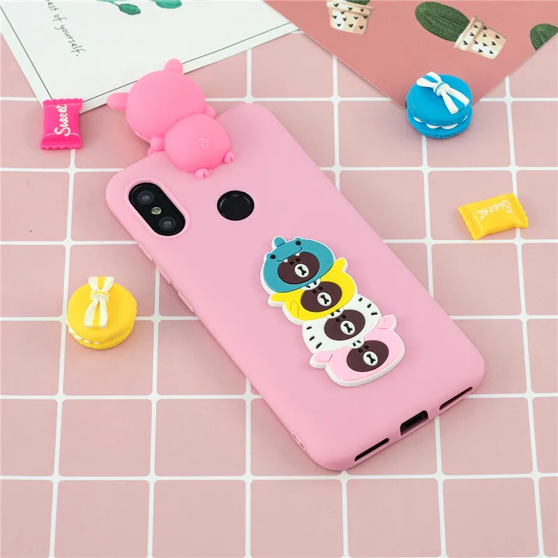 Для xiaomi mi a2 lite чехол для Coque xiaomi mi A2 Lite Xio mi A1 A2 A 2 lite чехол 3D единорог панда кукла мягкий чехол для телефона s