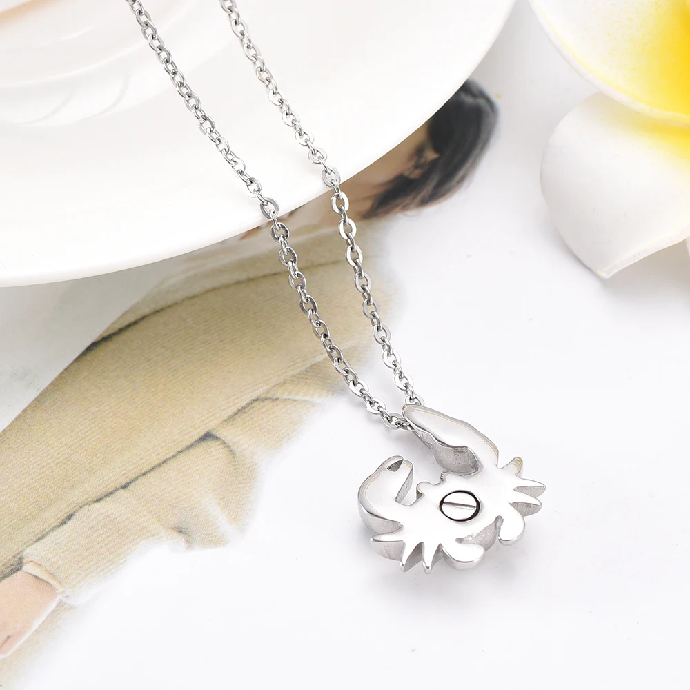 Stainless Steel Memorial Necklace for Men/Women Crab Cremation Jewelry Ashes Pendant Urns Pet/Human Keepsake Urn | Украшения и