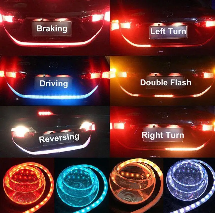 12 В Автомобильный светодиодный светильник с потоком сигнальный поворотом