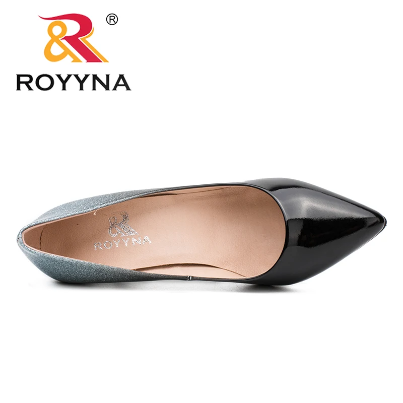 Новое поступление модные стильные женские туфли лодочки ROYYNA с острым носком