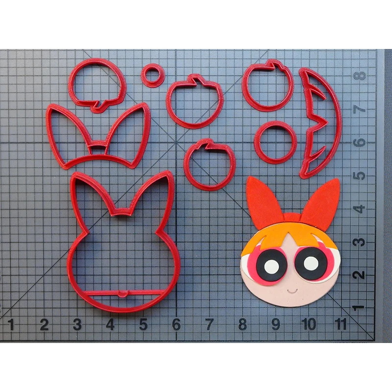 Мультяшный персонаж Powerpuff для девочек набор печенья на заказ 3D печать помадка