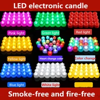 24pcsboxed electronic candle romantic led lights wedding birthday party scene layout props family romantic atmosphere lights