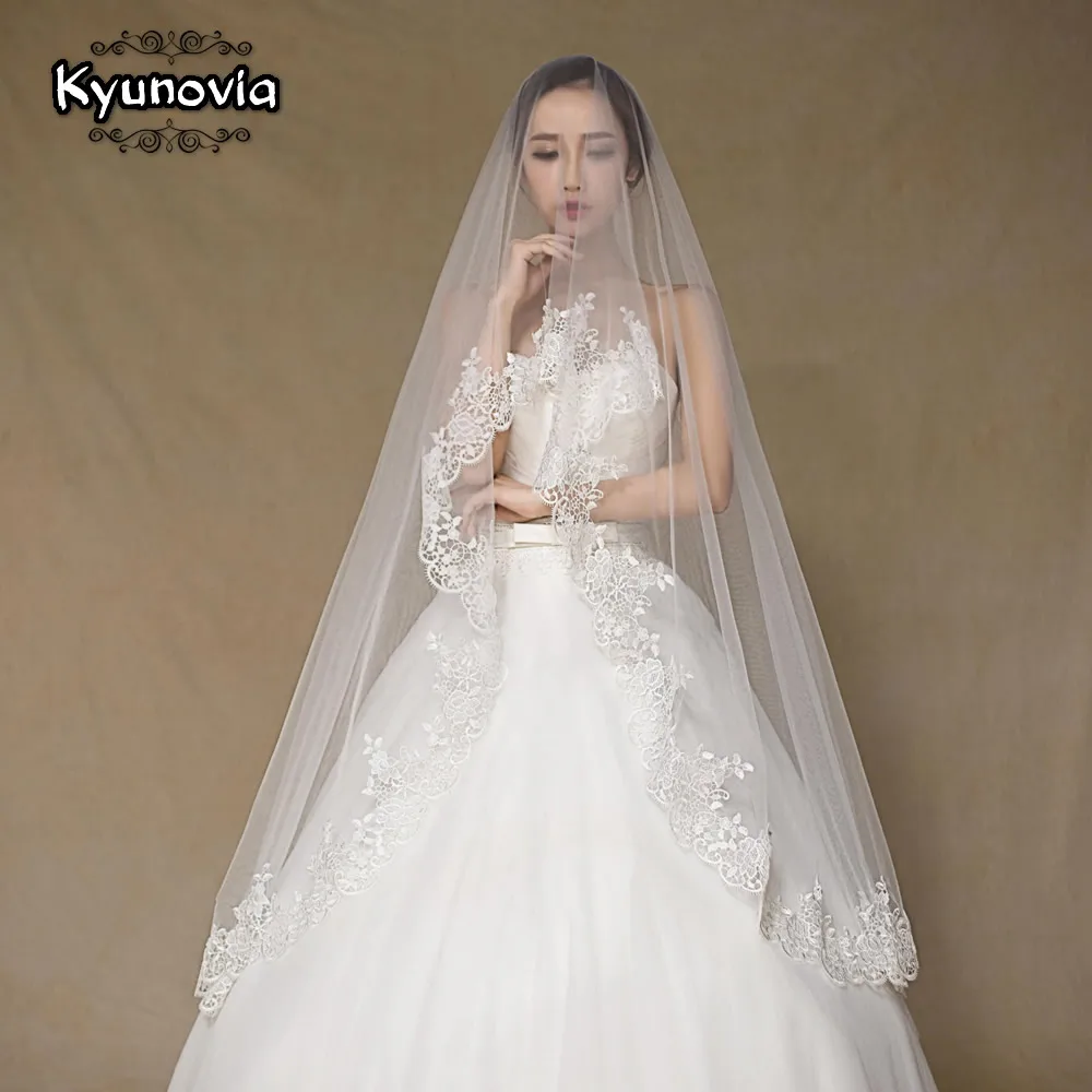 

Свадебная фата Kyunovia, свадебная фата без Фата невесты на гребне, 300 см