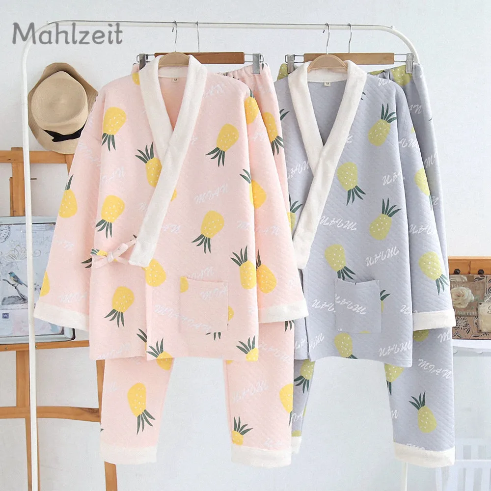 2018 Maternity Autumn Winter warm Nursing clothes Pregnant Women 100% cotton Sleepwear Breastfeeding outwear Cardigan | Мать и ребенок