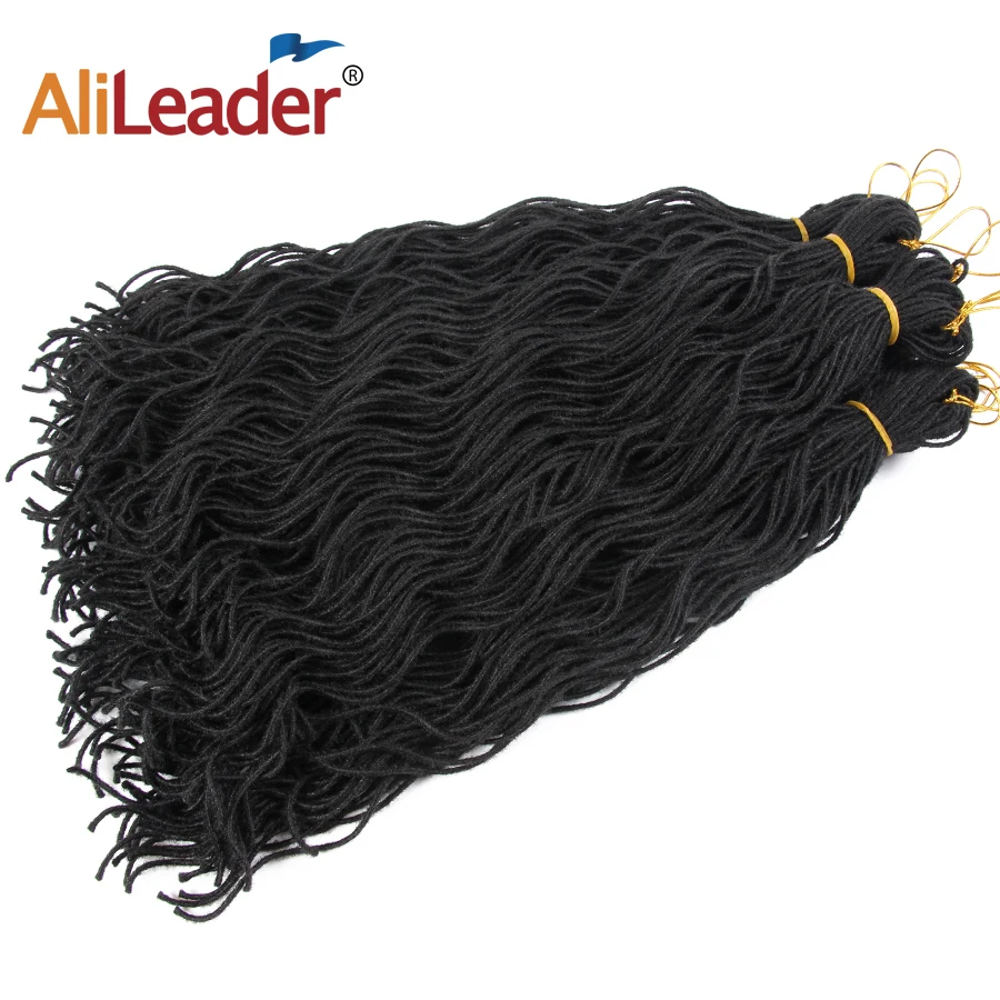 Alileader вязания вязаный крючком косы мини замки искусственный Locs наращивание волос