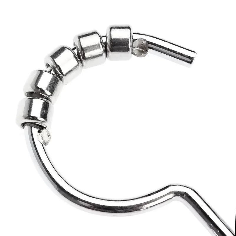 

Stainless Steel hanger W Chrome Color 5 Square Balls Roller Shower Curtain Ring Hook for Bathroom Rod