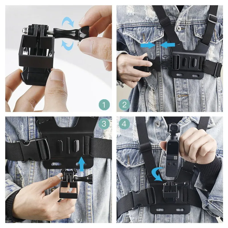 Карманные аксессуары для DJI Osmo регулируемый нагрудный ремень крепление Pocket Gimbal