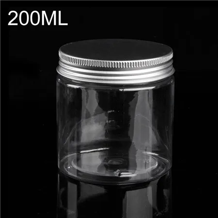 200ML 9 Размер Дорожная бутылка пластиковая банка и крышки прозрачный блеск для губ Губная помада контейнер маленькая пустая косметическая упаковка коробка 30 мл-250 мл - Цвет: 200ML