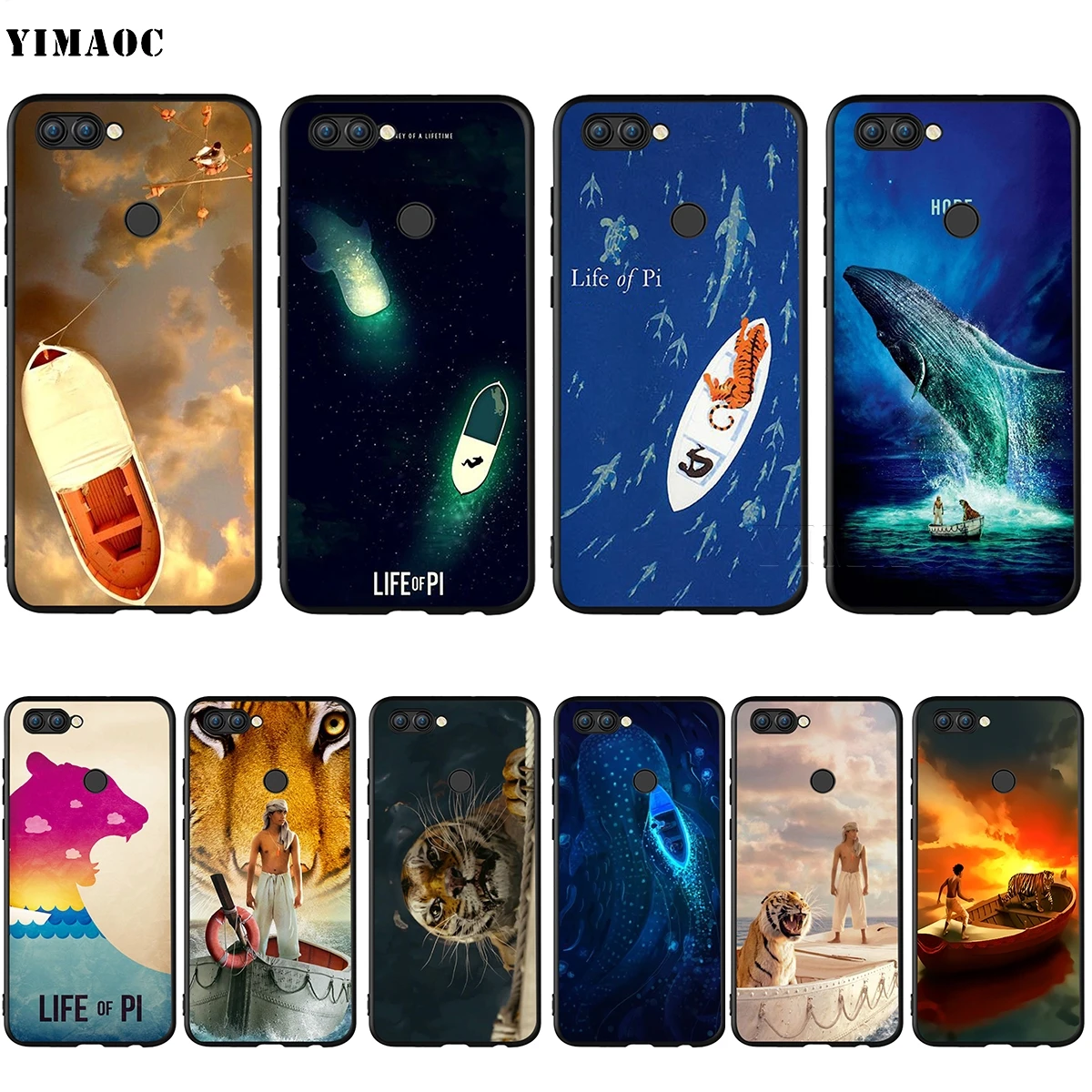 Силиконовый чехол YIMAOC Life of Pi для Huawei Honor Mate P smart Y7 Y9 8C 30 20 10 8x Nova 3i 3 Lite Pro Prime 2018