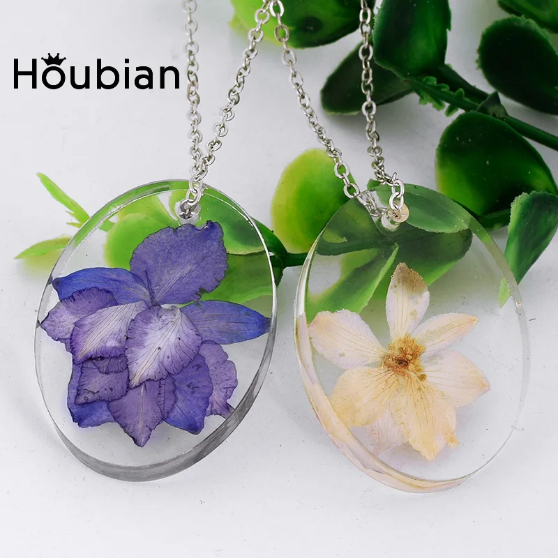 Колье Houbian с фиолетовыми искусственными камнями модное ожерелье из смолы