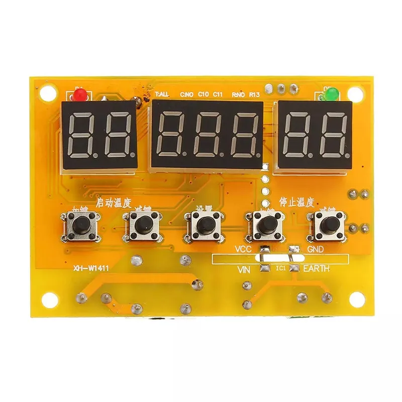 XH-W1411 LED Digital Temperature Controller AC 12V 220V 10A Thermostat Switch Thermometer Smart Regulator |