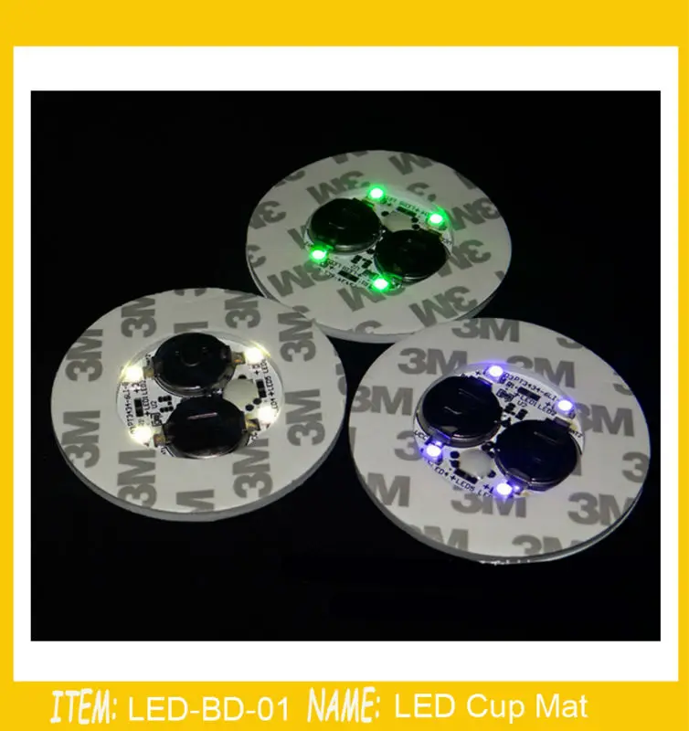 Светодиодная мини бутылка светящаяся наклейка смешанных цветов 200 шт./лот|led