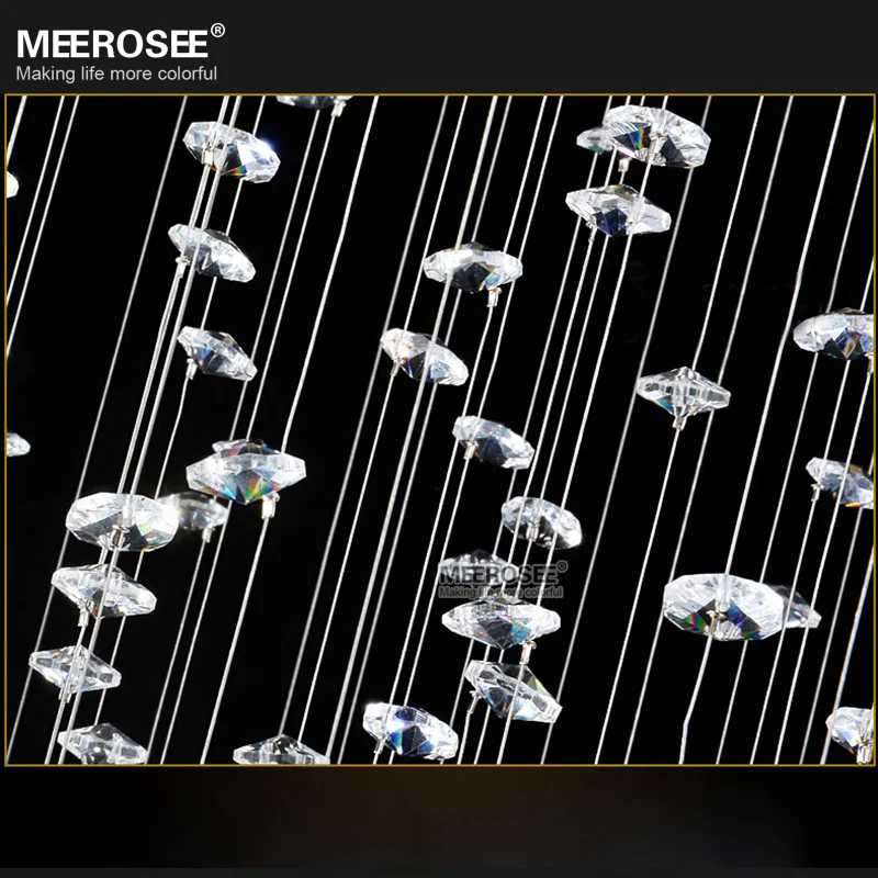 Современная хрустальная люстра K9 длинная прозрачная Хрустальная осветительная