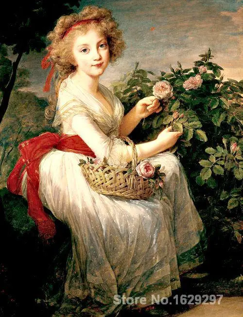 Картина маслом Современная принцесса Мария Кристина из неполя Elisabeth Vigee Lebrun