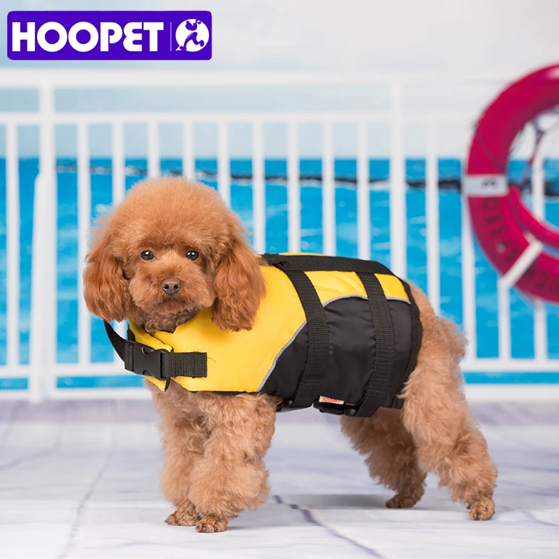 HOOPET Small Dog Pet Life Jacket Safety Clothes Surfing Swimming Vest Summer Puppy Swimwear Beach Vacation Bull Pug Yorkshire|pet life jacket|dog