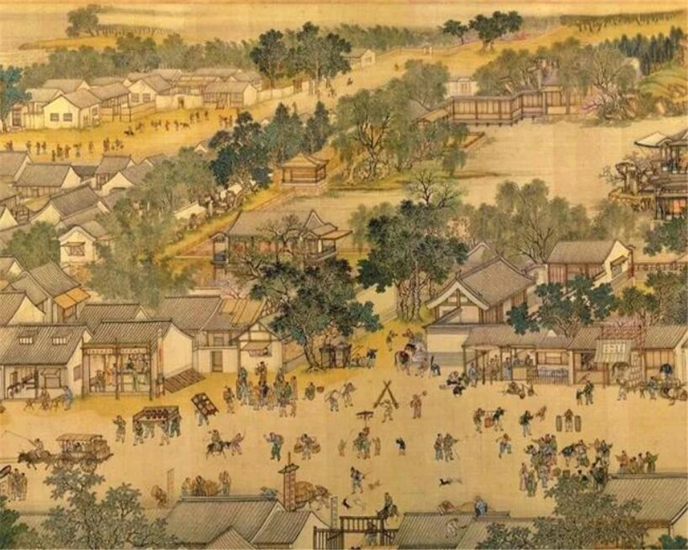 3D-обои beibehang на заказ Настенные обои зал Qingming Shanghe карта полная версия настенный