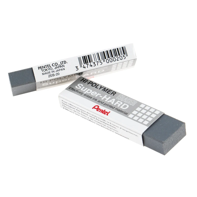 Супер жесткий ластик для чернил Pentel ZEB20 2 шт./лот высокополимер эффективно стирает