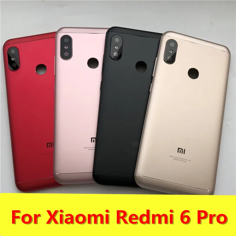 Новые запасные части для Xiaomi Redmi 6 Pro задняя крышка аккумулятора боковые кнопки
