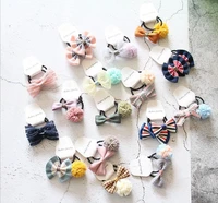 32pcs boutique kids girl hair ties small hair bow elastic rubber band toddlers ponytail holder hair ropes accessories r3