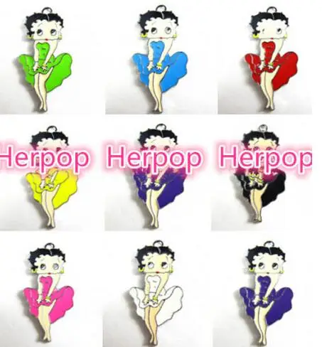 Новинка 10 шт. популярное танцевальное платье бетти разноцветное ожерелье брелок