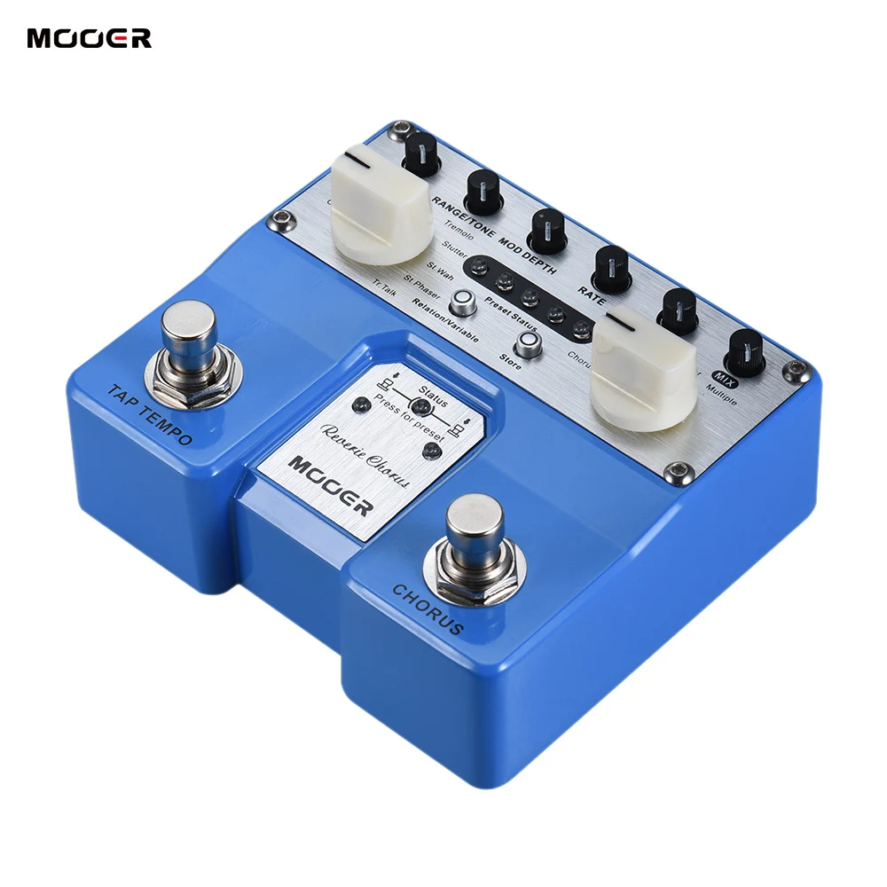 Двухканальная стерео педаль для гитары Mooer Reverie Chorus Twin Бесплатный Педальный