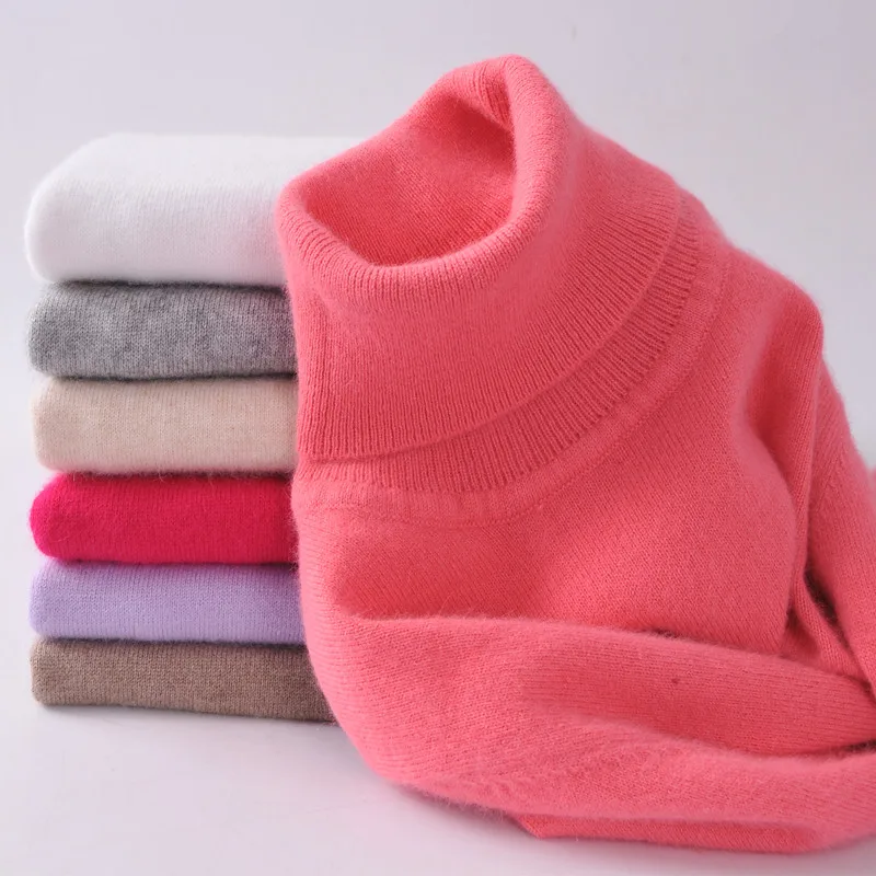 Explosion cashmere sweater 2019 autumn and winter new solid color cotton knit women's pullover casual wool blouse | Женская одежда