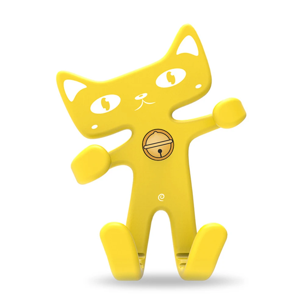 Автомобильный держатель для телефона с изображением из мультфильма Lucky Cat, силиконовый Автомобильный Кронштейн для мобильного телефона, автомобильный держатель для розетки, автомобильный держатель для сотового телефона, поддержка gps