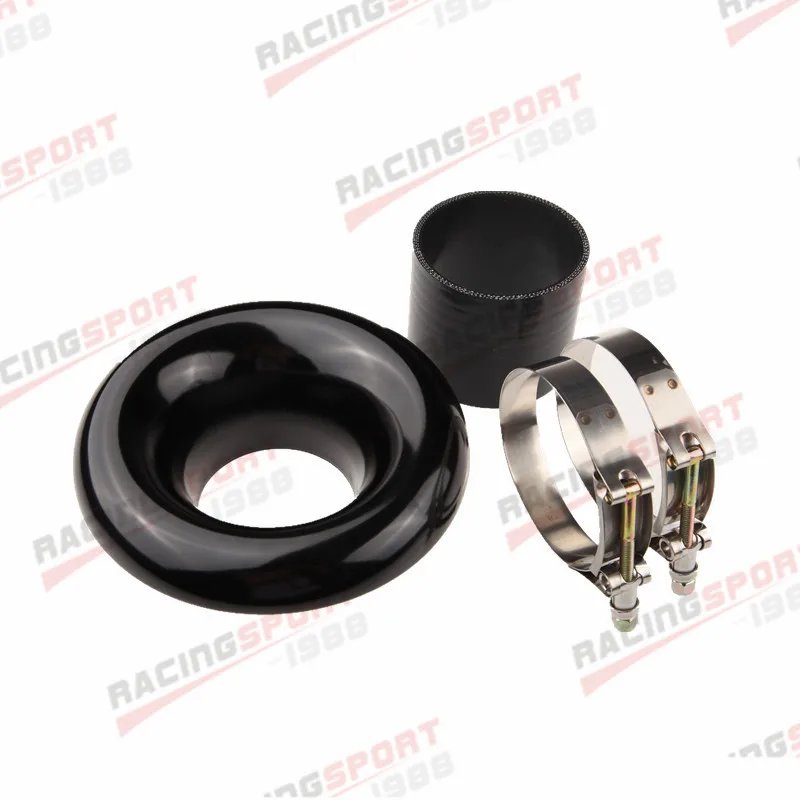 

UNIVERSAL 3.5" BLACK VELOCITY STACK FOR COLD/RAM ENGINE AIR INTAKE/TURBO HORN