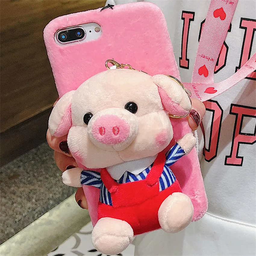 Мультяшные куклы чехол для Huawei P30 P20 Lite Pro милый пушистый теплый телефона P10 plus