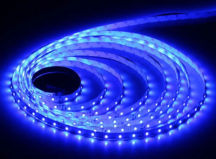 Горячая Распродажа 15 м/лот Синий 3528 SMD Одноцветный 300led полоса лампа DC12V