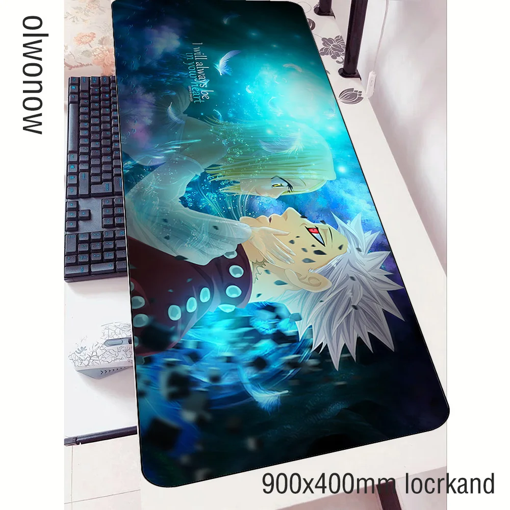 Коврик для мыши nanatsu no taizai 900x400x3 мм игровой коврик на заказ компьютерный стол