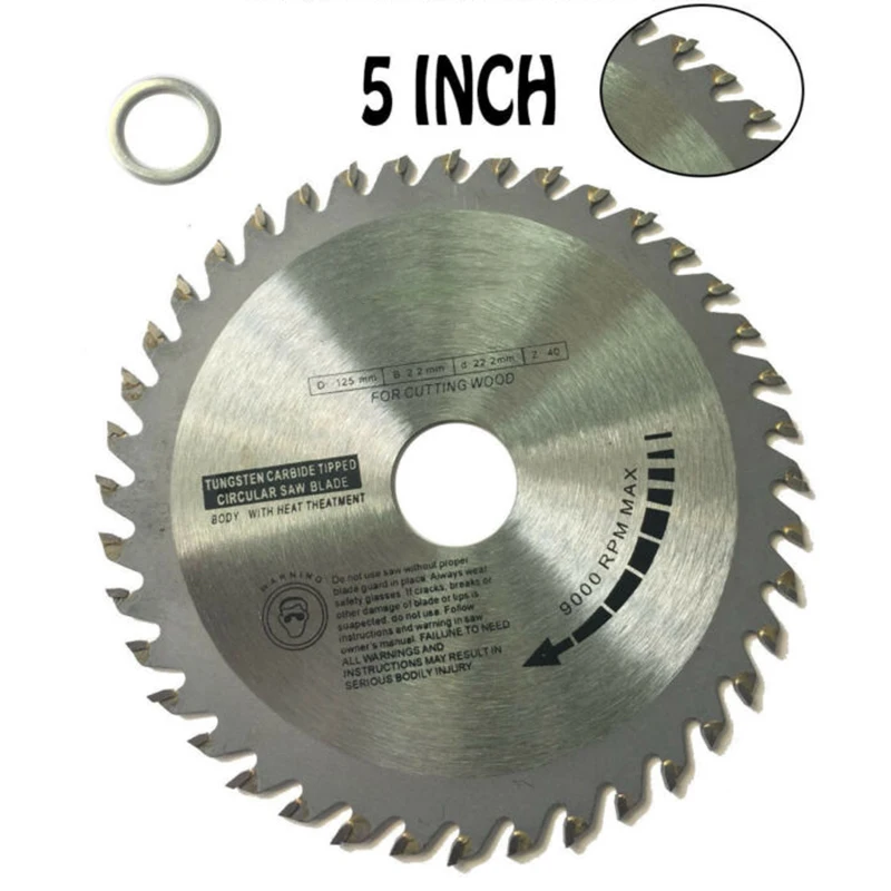 1 шт. 4 /5 inch105/125 мм 40T резьба по дереву диск циркулярной пилы резак для угловый