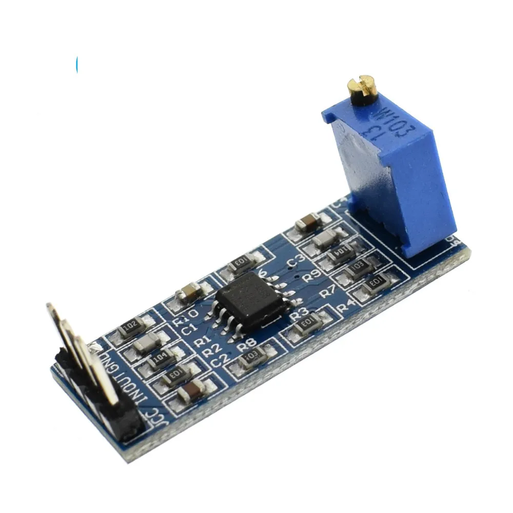 1 шт. LM358 100 раз усиления сигнала усилителя операционный усилитель модуль 5 В 12 #