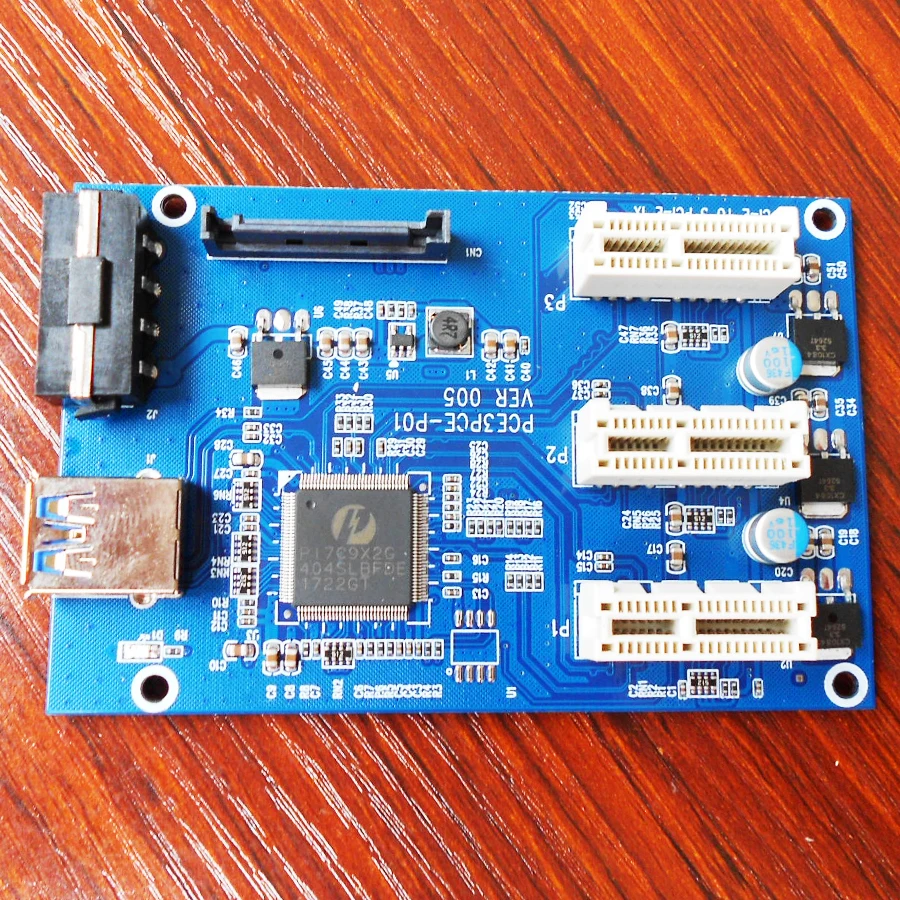 10 компл./лот PCI E 1 до 3 express 1X Riser Card Mini ITX адаптер|pci 1x|pci eriser card |