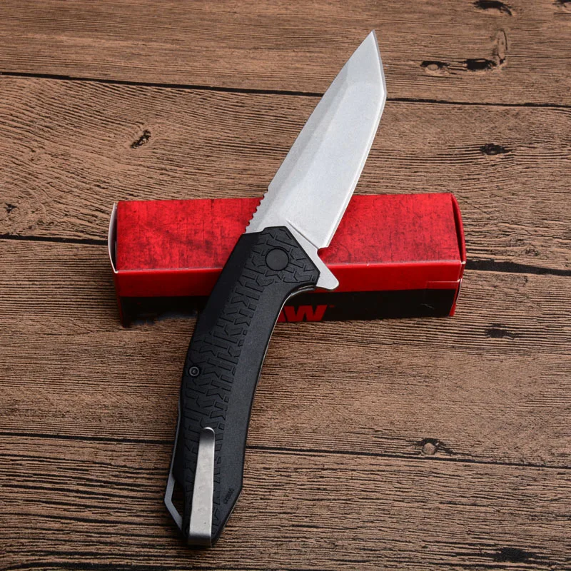 Складной нож Kershaw 8CR13MOV авиационный карманный с алюминиевой ручкой для кемпинга